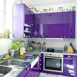 Purple kitchen design