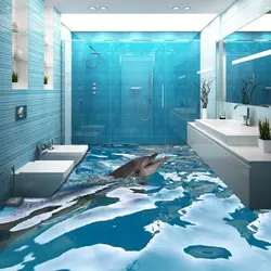 Interior flooring bathroom