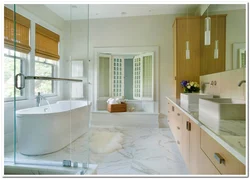 Interior flooring bathroom