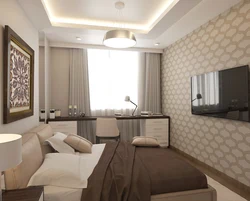 Living room interior in cocoa