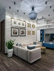 Bright Living Room In Loft Style Photo
