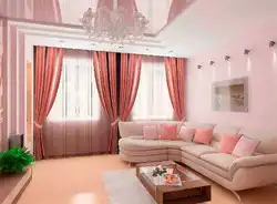 Qonaq otağı dizaynı 6 ilə 3 pəncərə ilə