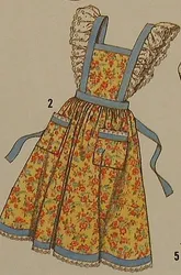 Photo of an apron pattern for the kitchen