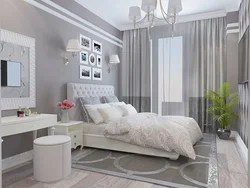 Modern bedroom design in light colors