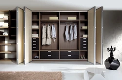 Modern wardrobes inside photo for the bedroom