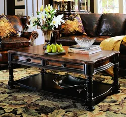 Decor for a table in the living room photo