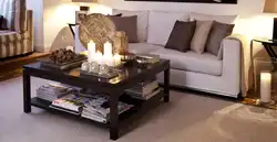 Қонақ Бөлмесіндегі Үстелге Арналған Декор Фото