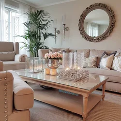 Decor for a table in the living room photo