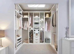 Dressing room photo design in apartment real photos