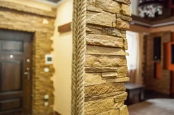 Отделка Угла Из Камня В Квартире Фото