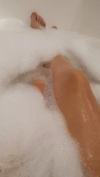 Photo in a foam bath