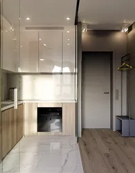 Kitchen Behind A Glass Partition Photo