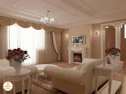 Klassik üslubda fotoşəkildə kiçik qonaq otağı