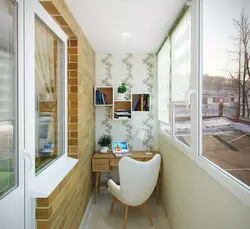 Design of a small balcony in a Khrushchev apartment