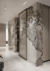 Marble in the hallway interior