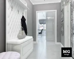 Мрамор в интерьере прихожей