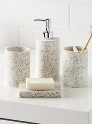 Bathroom accessories in the interior