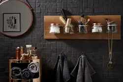 Bathroom accessories in the interior