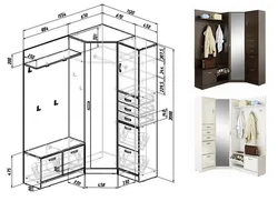 Corner hallways for small corridors with photo dimensions