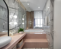 Дәретханасы бар ванна бөлмесінің дизайны тереземен 6 шаршы метр
