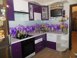 Обои барои ошхона lilac акс