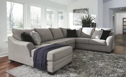 Carpets In The Interior Of The Living Room With A Sofa