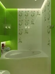 Simple green bathtub design