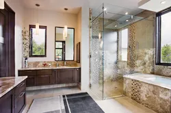 Bathroom design with shower with window