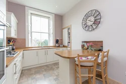 Photo of empty kitchen wall