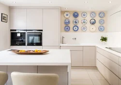 Photo of empty kitchen wall