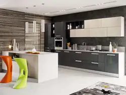 Kitchens two-color photo design modern style