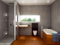 Bathroom With Sink And Toilet Design