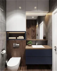 Bathroom with sink and toilet design