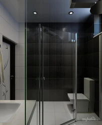 White And Black Bathrooms With Shower Photo