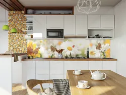 Wall panels for an apron in the kitchen in the interior