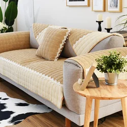 Blanket on the sofa in the living room interior photo