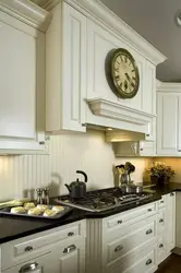 Фото классических кухонь фартук как