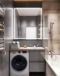 Bathroom with washing machine design