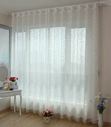 Müasir üslubda yataq otağı üçün tül dizaynı