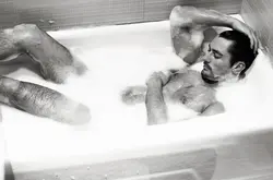 Photos of people in the bathroom