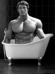 Photos of people in the bathroom