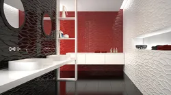 Bathroom tiles collection in the interior