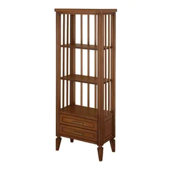 Wooden kitchen shelf photo