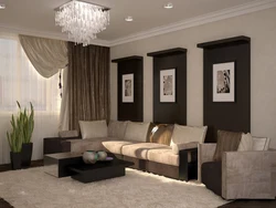 Living Room Brown Furniture Photo