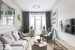 Apartment design with a long hall