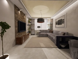 Apartment design with a long hall
