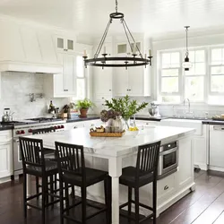 Kitchen Island In A Small Kitchen Photo