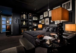 Bedroom design for men's interior