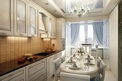 Classic kitchen in light colors photo