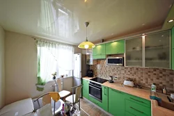 Photo of suspended ceilings in a small kitchen